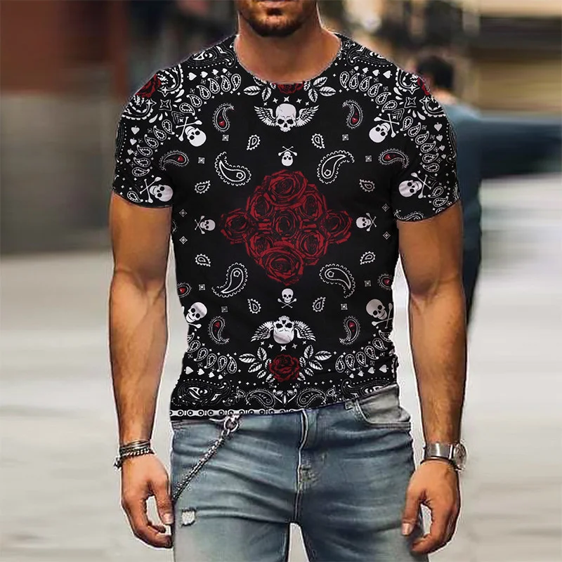 

Quick-drying Men's Retro T-shirt, Casual T-shirt with Short Sleeves and Round Collar, Young Street Style, Fashionable Clothes,
