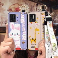 Lanyard Soft Case Phone Case For UMIDIGI Bison Durable Soft Wrist Strap sunflower Back Cover