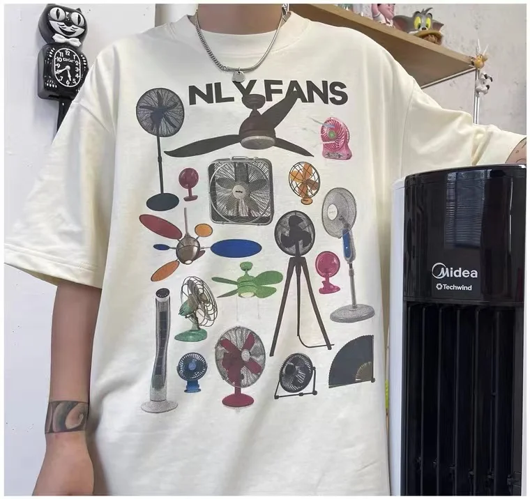 

2023 Vintage T Shirt For Men Summer Women Casual Cotton Oversized Short-sleeve Unisex Tops Men Hip Hop T-shirt Free Shipping