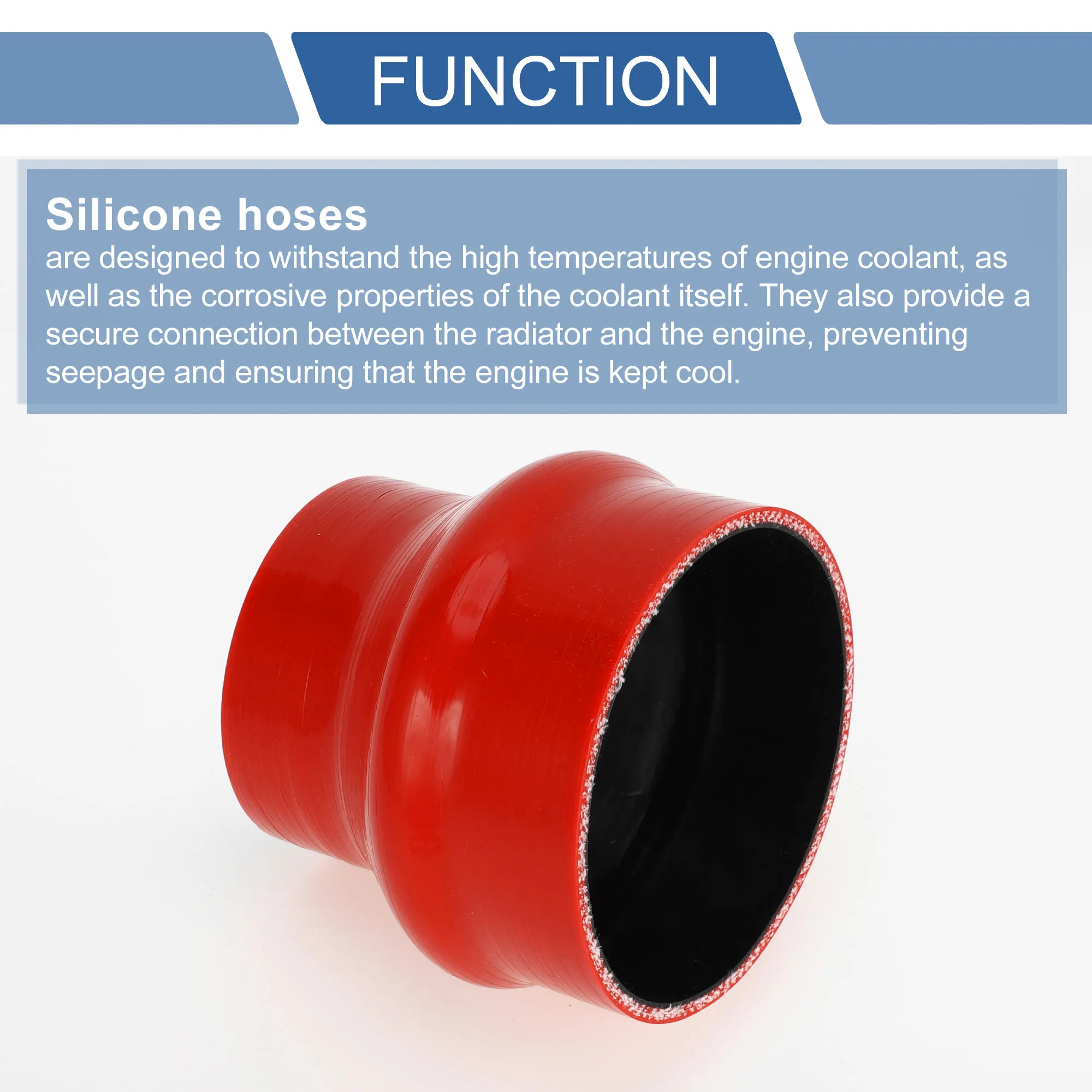 UXCELL 80–102 мм наружный диаметр до 70–89 внутренний 102 автомобильный силиконовый