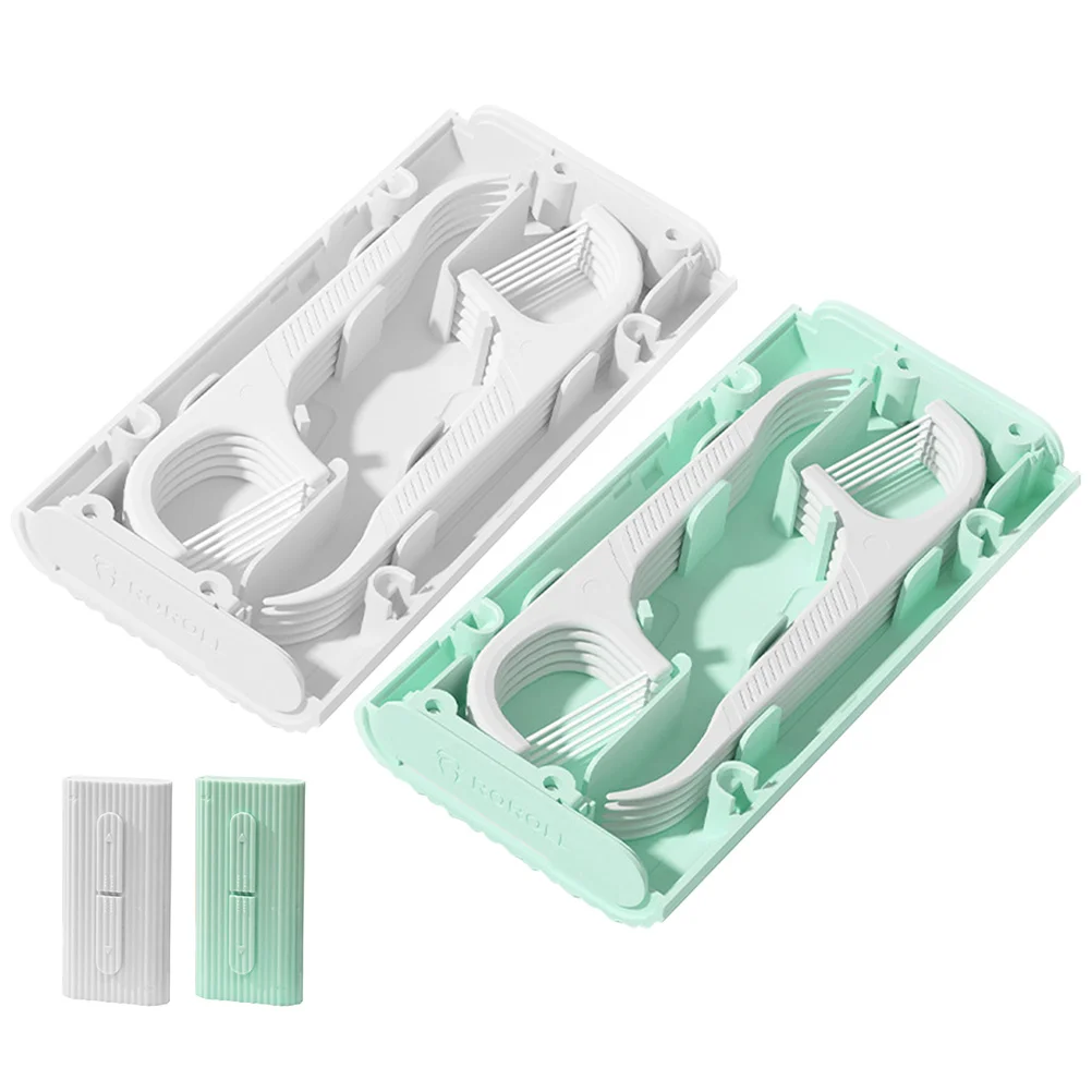 

Dental Floss Stick Holder Tooth Picks Flossers Dispenser Toothpicks Refillable Case Reusable Travel Accesories