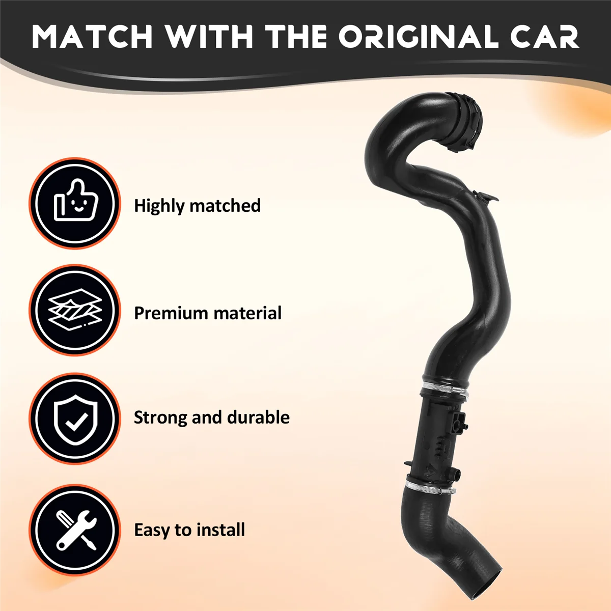 Выхлопной шланг интеркулера для Jaguar XE X760 2016-2020 XF F-PACE T2H6775