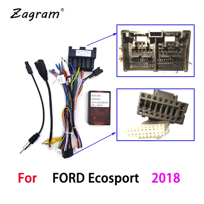 10 1 дюймовый автомобильный кабель Canbus Fascia ДЛЯ FORD Ecosport 2018 видеопанель