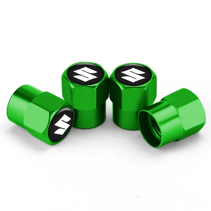 

4 шт. металлическая эмблема, колпачки для клапанов шин автомобиля, крышки для штока воздуха для Suzuki Vitara Swift Kizashi SX4 Ignis Baleno Ertiga Ciaz S-cross