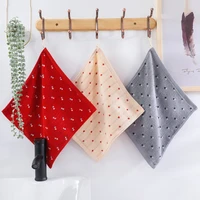 34x34cm polka dot striped 100 cotton home bathroom soft absorbent square adult face towel