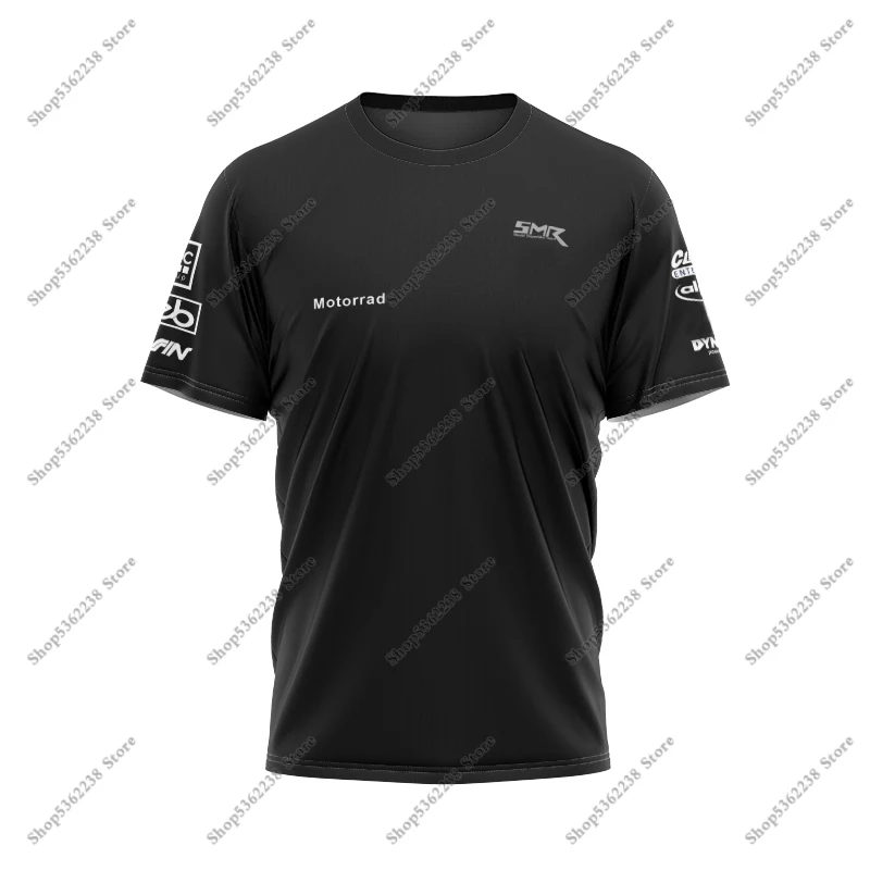 

Футболка мужская быстросохнущая, короткая, темно-синяя, для езды на мотоцикле, For BMW Motorrad World SBK Team SMR