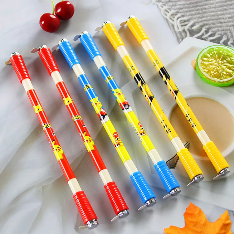 

Pokemon Pikachu Novelty Spinning Pen Rotating Gaming Ballpoint Pen Student Rotating Pressure Relief Pen Toys for Children