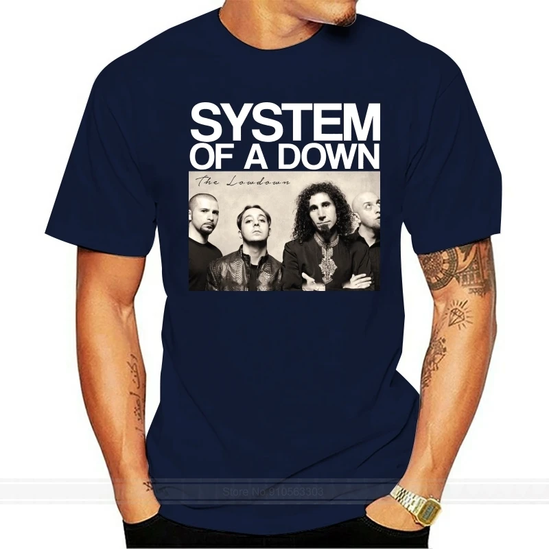 Футболка System Of A Sound Soad для мужчин дропшиппинг летняя хлопковая футболка с