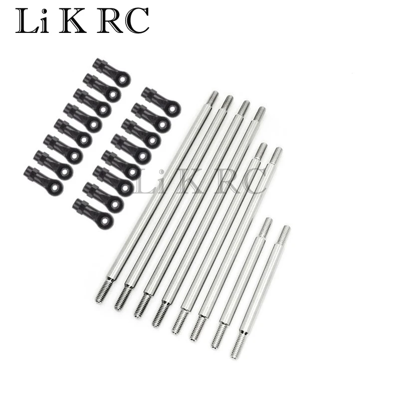 

1 комплект, Задняя колесная база, Рабочая версия, полная Автомобильная рулевая тяга из нержавеющей стали, 8 штук для детской модели 324