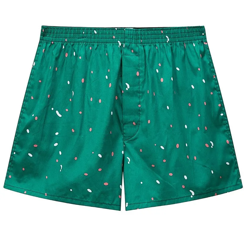 3Pcs/Lot Classic Print Men's Boxers 100% Cotton Oversize Mens Underwear Trunks Woven Homme Arrow Panties Boxer Plus Size