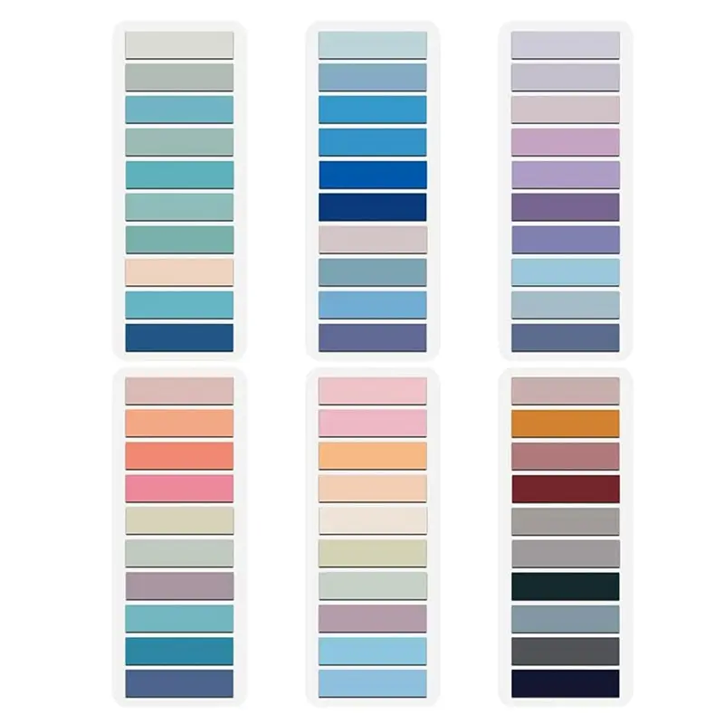 

Morandi 60-colour Index Stickers Self-adhesive Handwritten Labels For Office And School Use To Mark Planner Stickers