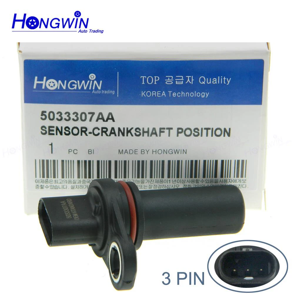 

Новый Датчик положения коленчатого вала 5033307AA для Dodge Caliber Avenger Journey Ram 1500 Jeep Compass Patriot SRT Chrysler 5033307AB