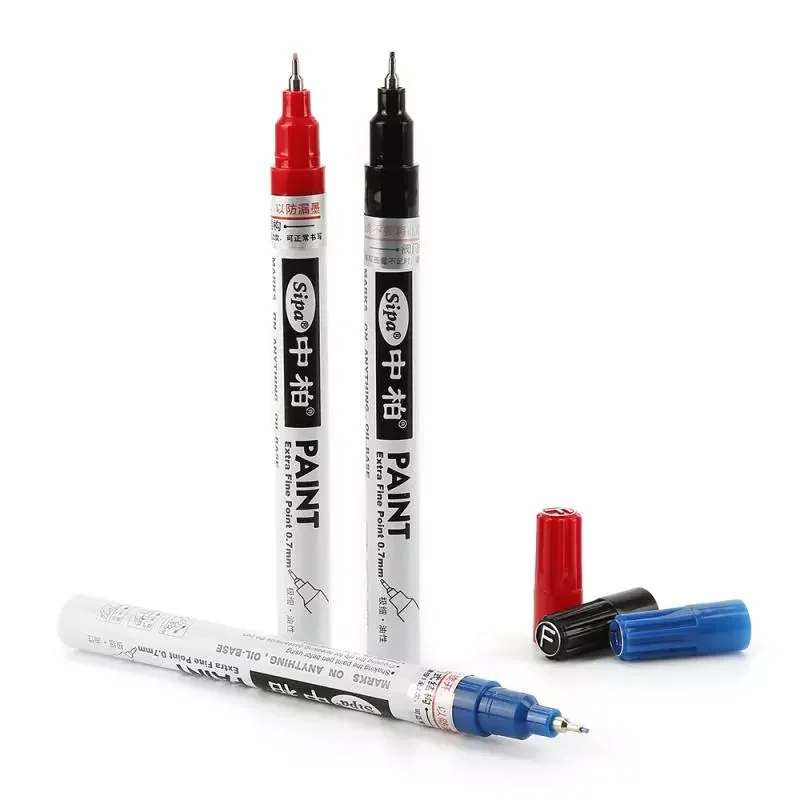 

Art 0.7mm Extra Fine Point Permanent Paint Metallic Marker Pen Car Paint Scratches Repair Pen Brush Universal Accessories