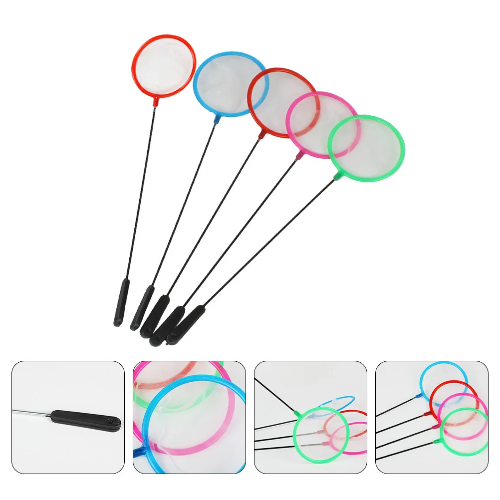 

5pcs Practical Fishing Net Fish Network Fish Tank Accessory (Random Color)