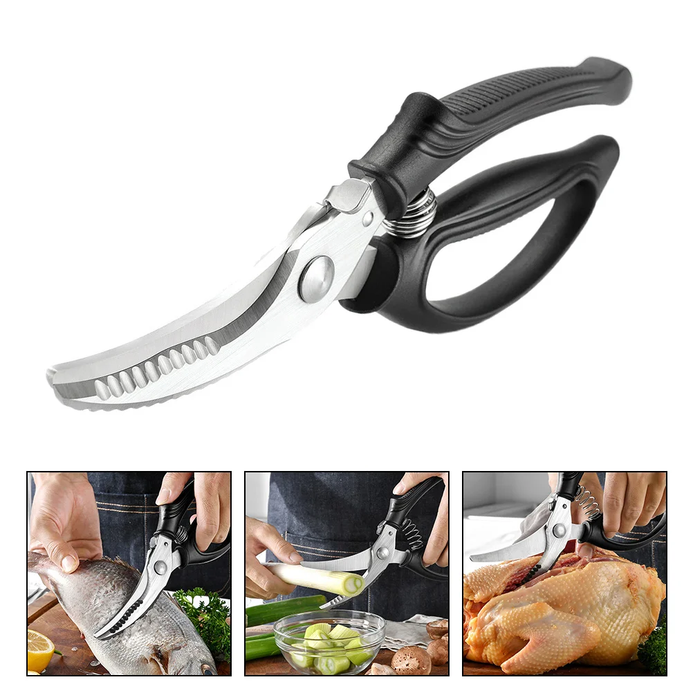 

Scissors Kitchen Shears Poultry Tools Steel Stainless Cutting Seafood Duty Chicken Heavy Grill Turkey Utensil Leg Utility