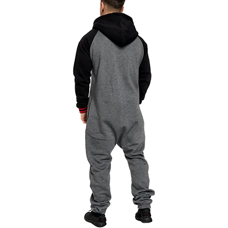 Осень/Зима 2022 Мужская Слитная Толстовка плюшевые слитные брюки на молнии