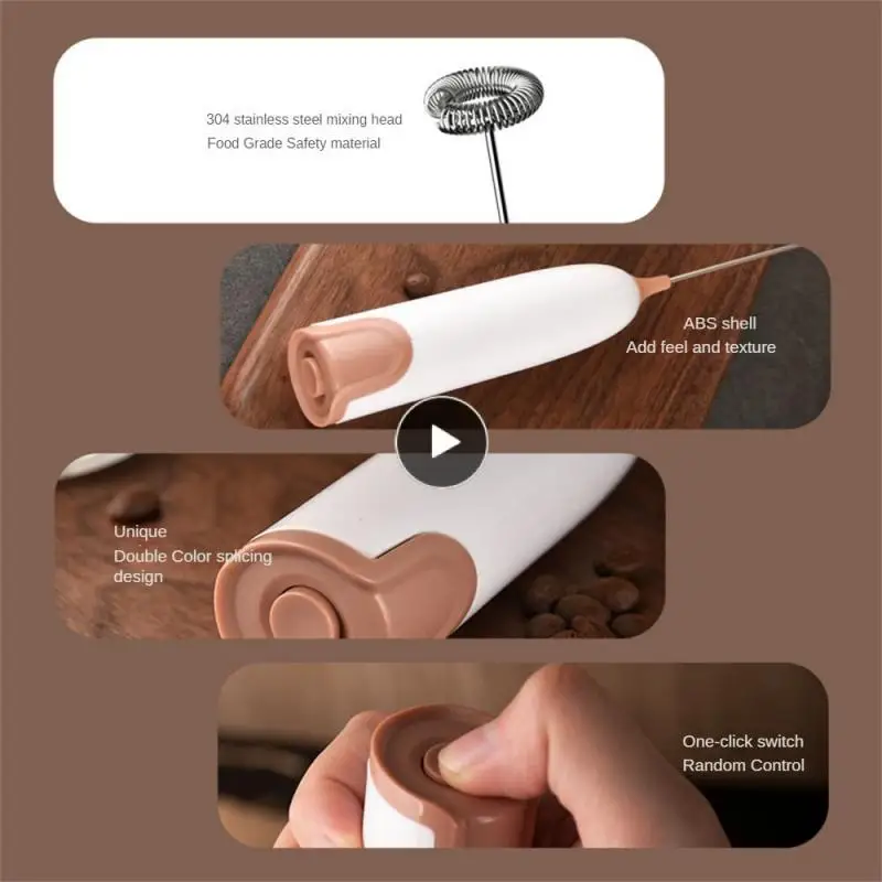 

Multifunction Tool Handheld Foaming Machine Whisk Easy To Clean Portable Mixer Coffee Household Milk Cap Milk To Stir Electric