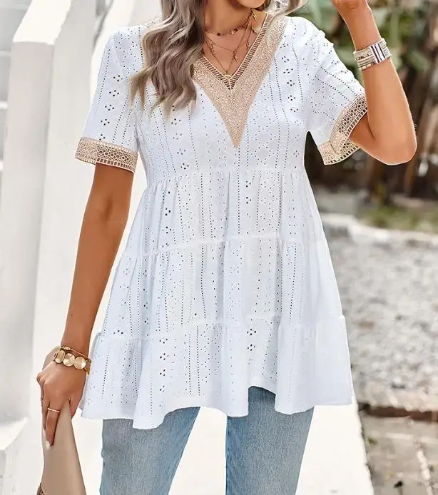 Рисунок 3 - Женская жаккардовая Блузка с V-образным