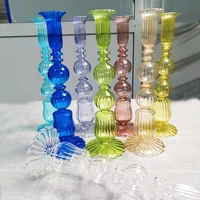 glass candle holder home decor wedding decoration candlesticks crystal candle stand home decoration candlesticks for candles