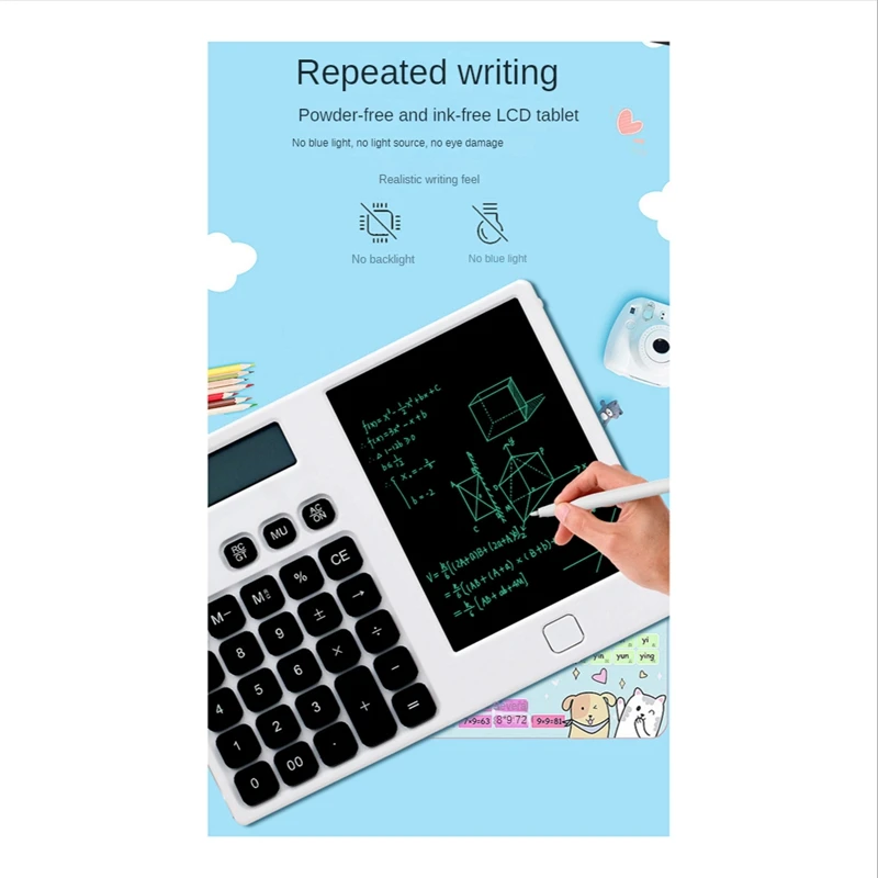 Настольные калькуляторы с 12-значным дисплеем и стираемым блокнотом для