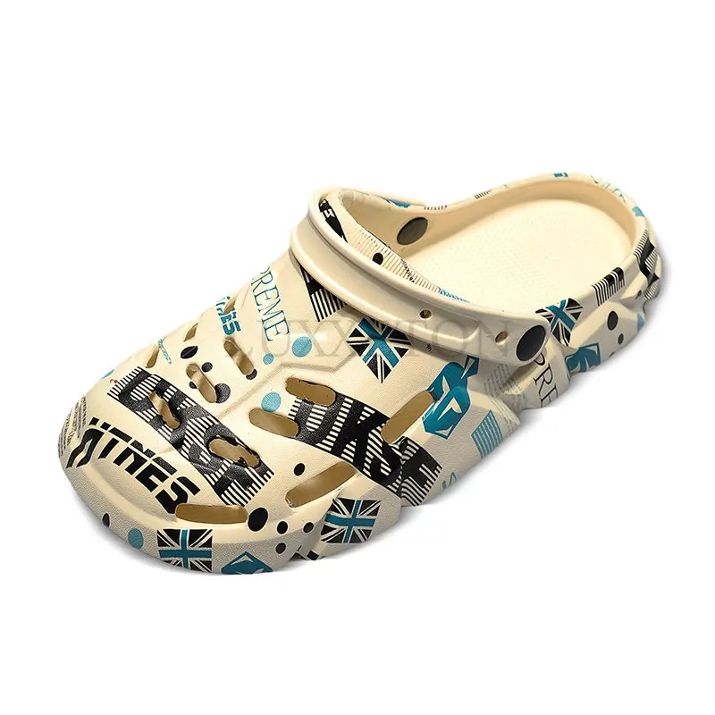 

Summer Men Garden Slippers Hollow Breathable Outdoor Beach Flip Flops EVA Home Bathroom Non-Slip Super Soft Cozy Sandals