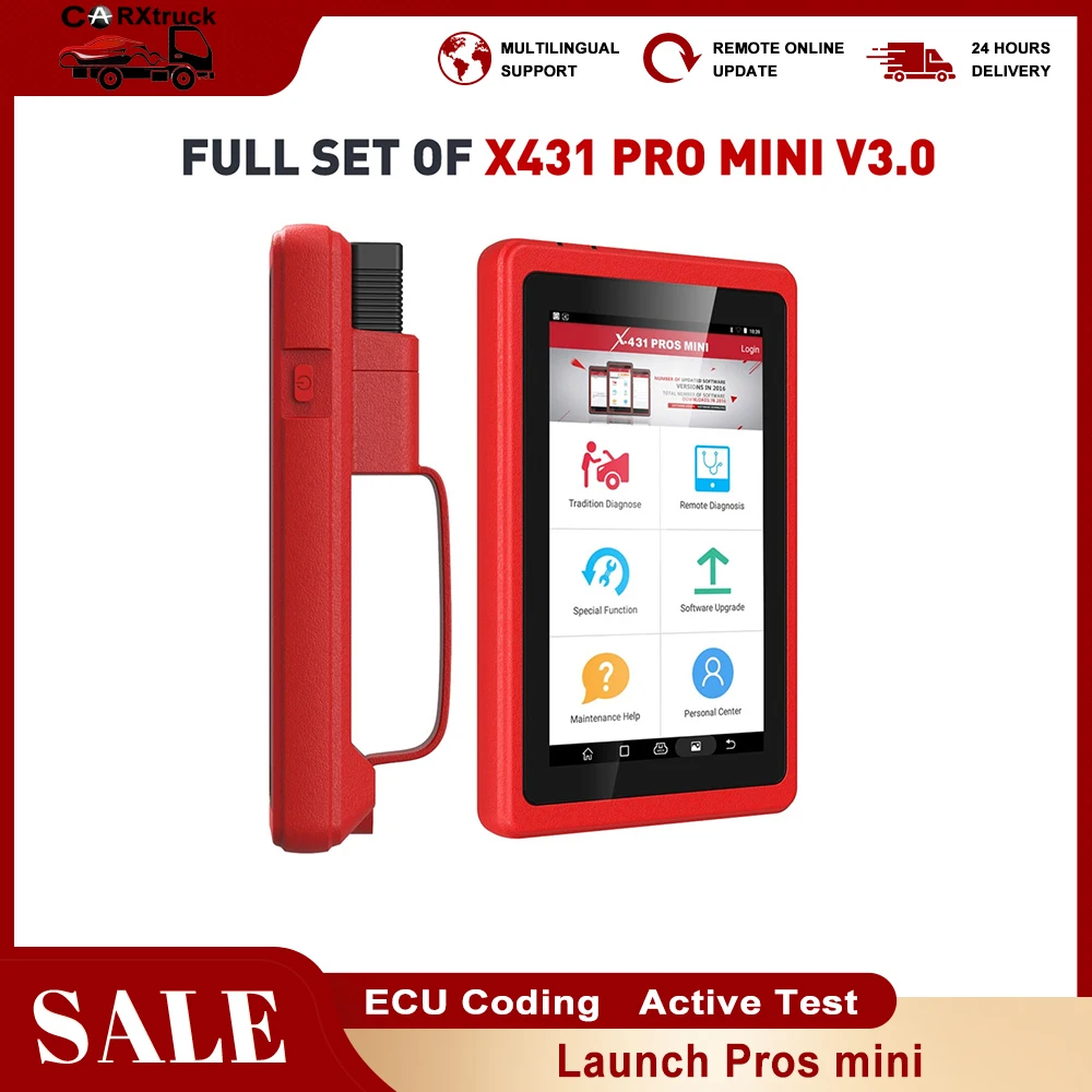 

Launch X431 Pros Mini OBD2 Scanner Diagnostic Tools ECU Coding Professional Automotive Scanner Free Shipping