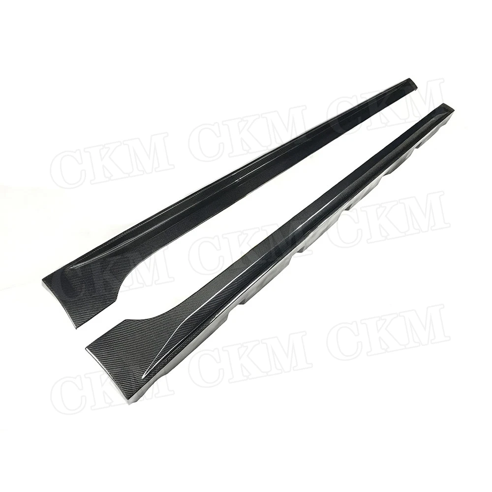 Боковые юбки из углеродного волокна фартуки для Audi A4L S4 B9 Sedan 2017 2018 расширение FRP