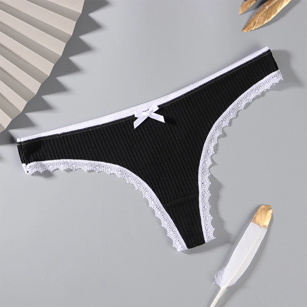 

Women's Underwear Very Small Rear Design Panties Sexy Lingerie Micro Thongs Woman Female Lingerie With Free Shipping Soft Thong