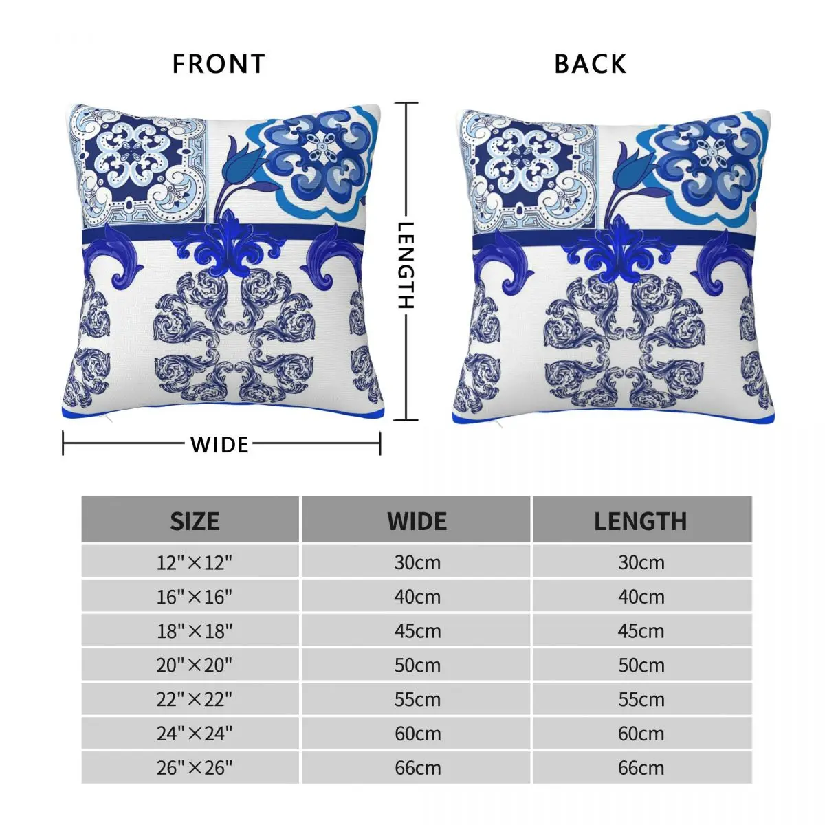 Китайская Подушка синие цветы птицы синяя китайская ивовая квадратная наволочка