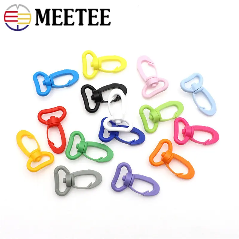 

10/20Pcs Meetee 20mm Plastic Lobster Buckle Keychain Hook Snap Clip Clasp for Pet Dog Collar Bags Strap DIY Sewing Accessories