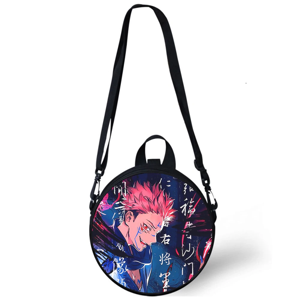 Jujutsu Kaisen ANIME Child kindergarten Bag 3D Print Crossbody Shoulder Bags For School Women Mini Round Bagpacks Rugtas Bag