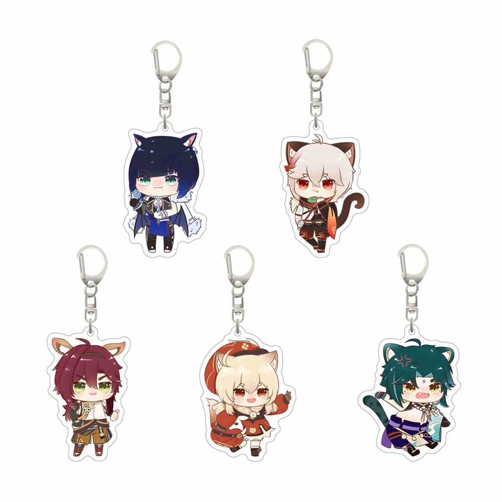 

Genshin Impact Shikanoin Heizou Klee Xiao Yelan Kaedehara Kazuha Cosplay COSTUME Acrylic Key Chain Keychain Pendant Accessories