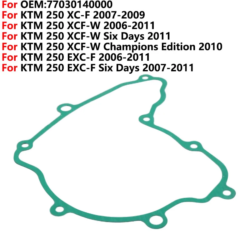 

Прокладка крышки картера двигателя мотоцикла для KTM 250 XC-F, шесть дней, 250, детали для мотоцикла