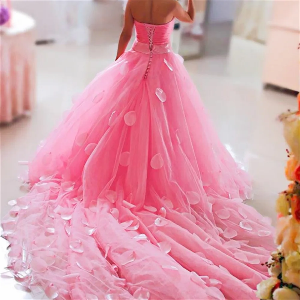 

Красивые розовые платья для девочек с маленькими цветами, бюстье, кружевные платья с цветами для свадебной вечеринки, дня рождения, выпускного вечера, для причастия