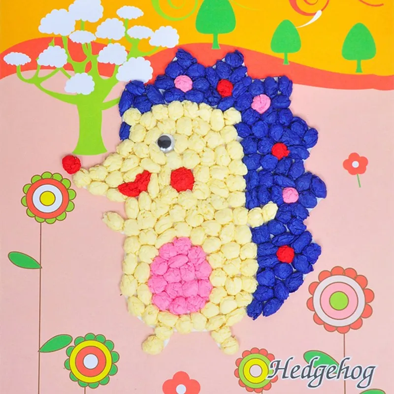 3Pcs DIY Cartoon Crafts Toys For Children Felt Paper Handicraft Kindergarten Material Funny Arts And Craft Gift for Boy Girl