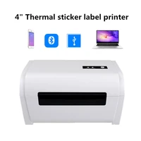 shipping label 4 inch express waybill barcode sticker 100100150mm usb bluetooth thermal printer for android ios windows mac os