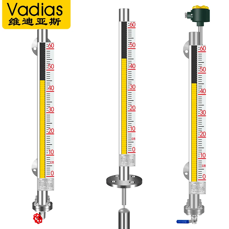 Фланцевый Магнитный Измеритель уровня UHZ уровень магнитного клапана 0-1 м 0-2 DN25