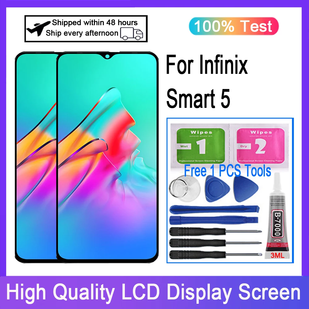 Original For Infinix Smart 5 X657 X657C LCD Display Touch Screen Digitizer Replacement