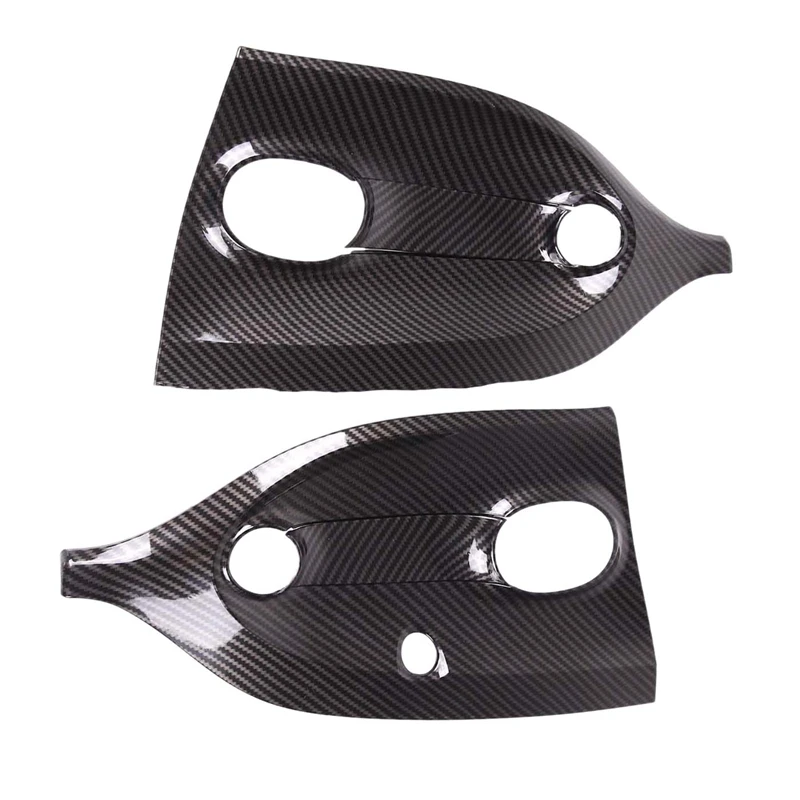 

Car Carbon Fiber ABS Outer Door Bowl Protective Cover Fit For-Mercedes Smart 2016-2021