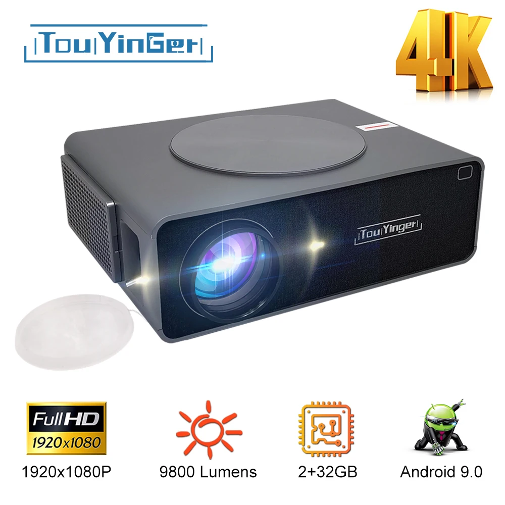 Touyinger Q10w Pro Android Projector 4K Mini Projectors full