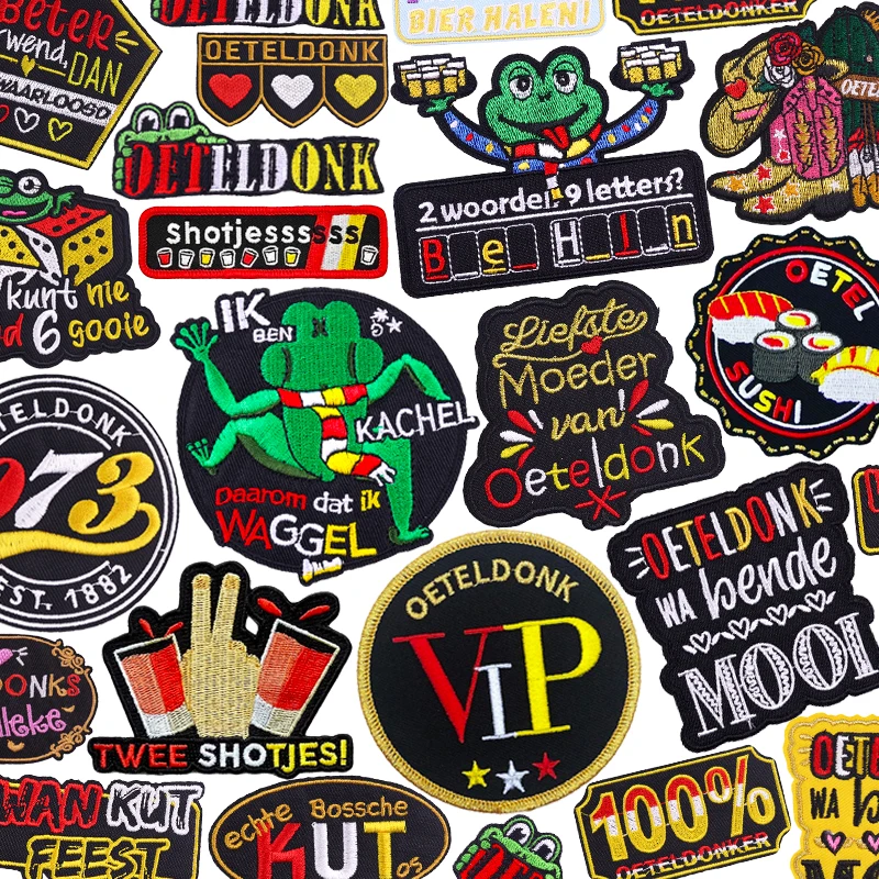 Oeteldonk эмблема вышивка нашивки для одежды DIY Нидерланды карнавальная нашивка