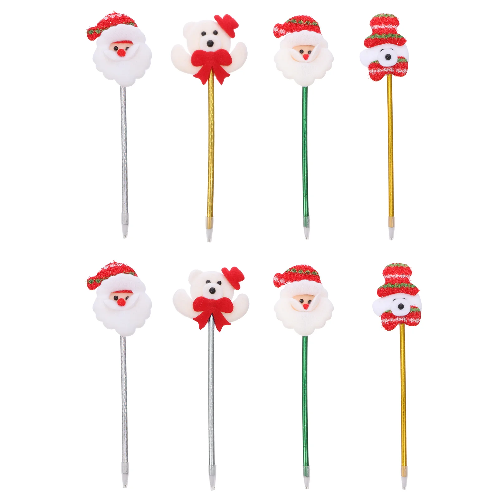 

8pcs Christmas Cartoon Pens Creative Pens Luminous Ballpoint Pens for Students