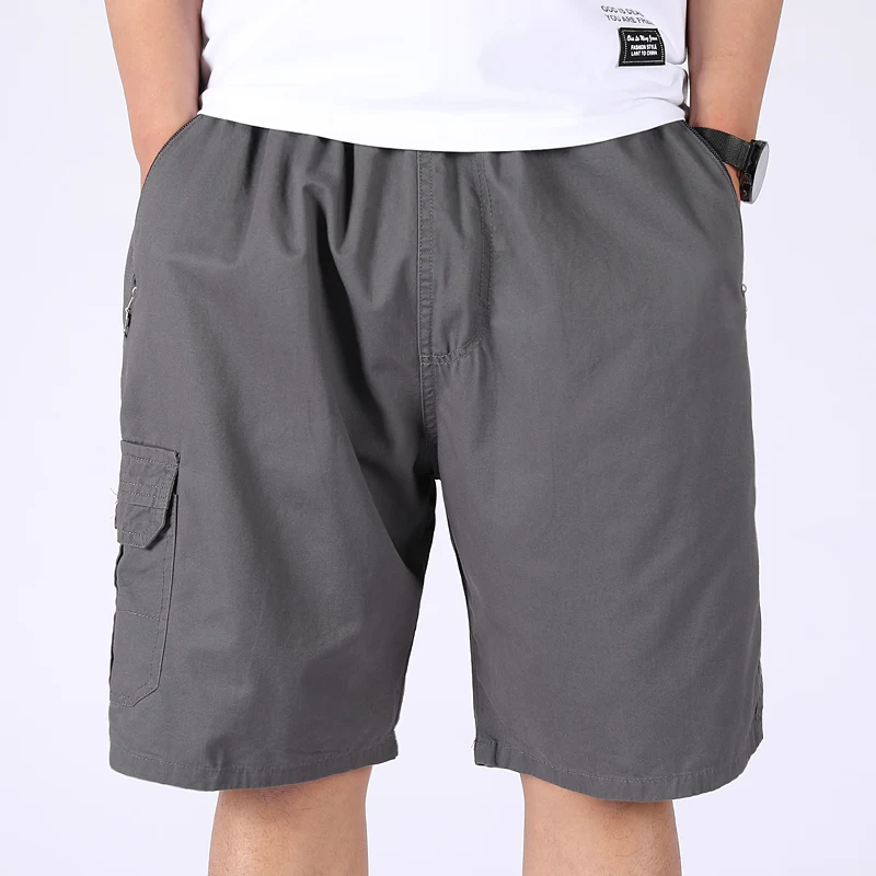

2023 Summer Men Clothing Casual Cargo Beach Shorts Drawstring Soft Thin Loose Pants Quick-Drying Solid Sports Joggers Streetwear