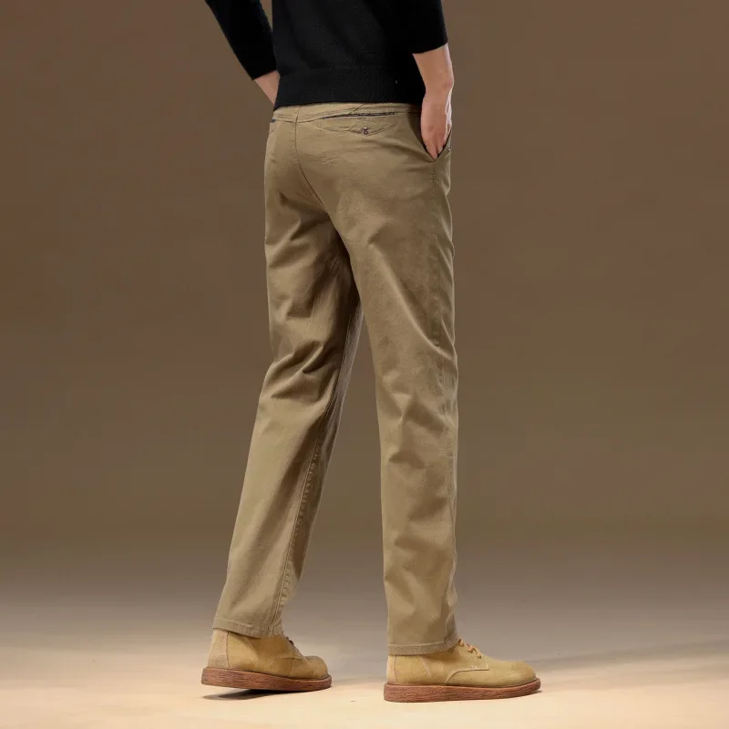 Повседневные мужские брюки новинка 2024 универсальные деловые свободного кроя с