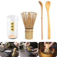 3pcs tea set japanese tea set matcha whisk chasen tea spoon and scoop chashaku matcha tea set bamboo accessories