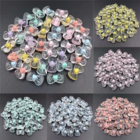 10pcslot transparent bow beads loose beads acrylic beading materials for handmade jewelry making diy crafted