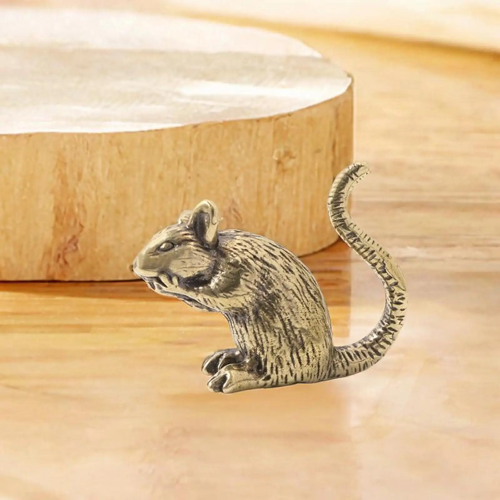 

Латунная статуэтка крысы Kesoto