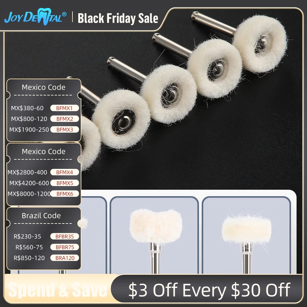 Щетка для полировки зубов 2 35 мм 5 шт