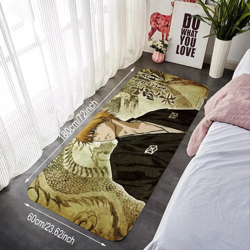 Современный полосатый замшевый ковер B-Bleach для спальни противоскользящий