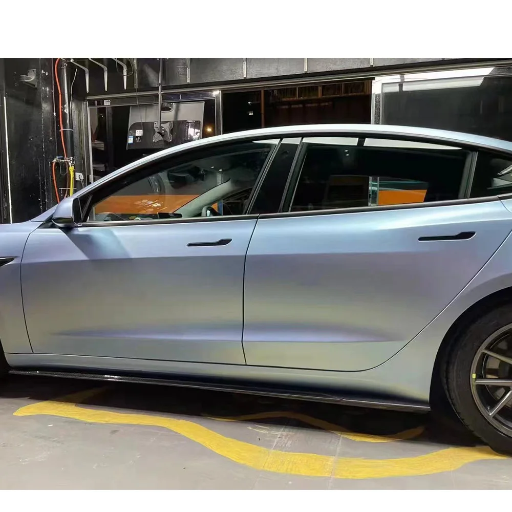 Комплект кузова из углеродного волокна в стиле ART для Tesla Model 3 передняя губа и